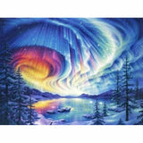 Craspire DIY Sky Scenery Diamond Painting Kits, including Resin Rhinestones, Diamond Sticky Pen, Tray Plate and Glue Clay, Colorful, 300x400mm, 2Set/Pack