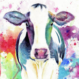 Craspire Animal Theme DIY Diamond Painting Kits, including Canvas, Resin Rhinestones, Diamond Sticky Pen, Tray Plate and Glue Clay, Cattle Pattern, Canvas: 300x400mm, 2Set/Pack