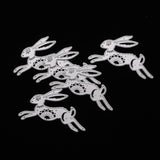 CRASPIRE Easter Bunny Carbon Steel Cutting Dies Stencils, for DIY Scrapbooking/Photo Album, Decorative Embossing DIY Paper Card, Matte Platinum Color, 10.4x6.8x0.08cm, 5pcs/set