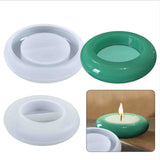3PCS Silicone Candlestick Mat Molds, Resin Casting Molds, For UV Resin, Epoxy Resin Craft Making, Candle Holder, White, 90.5x21.5mm, Inner Size: 87x20mm