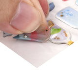 Craspire Epoxy Resin Sticker, for Scrapbooking, Travel Diary Craft, Fish Pattern, 4~39x4~36mm, 10sheets/set