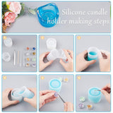 1PCS ARRICRAFT DIY Silicone Candle Holder Molds Kits, Resin Casting Molds