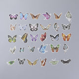 Craspire Sealing Stickers, Label Paster Picture Stickers, for Scrapbooking, Kid DIY Arts Crafts, Album, Butterfly Pattern, 3.6x5.4cm, 60pcs/set