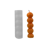 2 pc Tomatoes on Sticks Shape DIY Candle Silicone Molds, Handmade Soap Molds, Mousse Chocolate Cake Mold, White, 160x44mm, Inner Diameter: 34mm