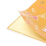 Craspire Rectangle Happy Birthday Theme Paper Stickers, Self Adhesive Sticker Labels, for Envelopes, Bubble Mailers and Bags, Cup Pattern, 10.3x10.7x0.01cm, 50pcs/bag, 10bags/set.