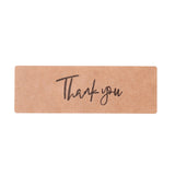 Craspire Rectangle Thank You Theme Paper Stickers, Self Adhesive Roll Sticker Labels, for Envelopes, Bubble Mailers and Bags, Peru, Word, 7.5x2.5x0.01cm, 120pcs/roll