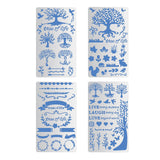 CRASPIRE Steel Cutting Dies Stencils, for DIY Scrapbooking/Photo Album, Decorative Embossing DIY Paper Card, Tree of Life Pattern, 10.1x17.7x0.05cm, 4styles, 1pc/style, 4pcs/set