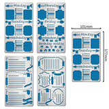 CRASPIRE 4Pcs 4 Style 304 Stainless Steel Cutting Dies Stencils, for DIY Scrapbooking/Photo Album, Decorative Embossing DIY Paper Card, Mixed Patterns, 17.7x10.1cm, 1pc/style