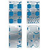 CRASPIRE 4Pcs 4 Style 304 Stainless Steel Cutting Dies Stencils, for DIY Scrapbooking/Photo Album, Decorative Embossing DIY Paper Card, Mixed Patterns, 17.7x10.1cm, 1pc/style
