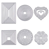 CRASPIRE Metal Cutting Dies Stencils, for DIY Scrapbooking/Photo Album, Decorative Embossing DIY Paper Card, Matte Platinum