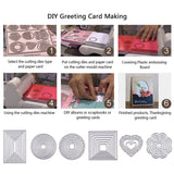 CRASPIRE Metal Cutting Dies Stencils, for DIY Scrapbooking/Photo Album, Decorative Embossing DIY Paper Card, Matte Platinum