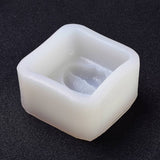 2PCS Valentine's Day Theme DIY Candle Silicone Molds, Handmade Soap Mold, Mousse Chocolate Cake Mold, Lip, White, 69x67x34mm, Inner Diameter: 55x51mm