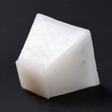 2 PCS Pyramid Shape DIY Candle Silicone Molds, Resin Casting Molds, For UV Resin, Epoxy Resin Jewelry Making, White, 77x96x85mm, Inner Diameter: 69x82mm