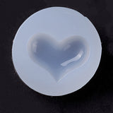 Heart DIY Silicone Molds, Resin Casting Molds, For UV Resin, Epoxy Resin Jewelry Making, White, 30x8mm, Inner Diameter: 22x14mm