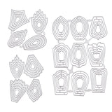 CRASPIRE 24Pcs Carbon Steel Cutting Dies Stencils 3D Flowers Metal Frame Tool Decorative Embossing Mould for DIY Card Making Scrapbooking Paper Craft Photo Album