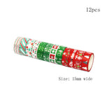 Christmas Theme DIY Scrapbook Decorative Adhesive Tapes