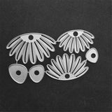 CRASPIRE 4pcs Flowers Cutting Dies Carbon Steel Stencils 3D Floral Dies for Card Making Metal Embossing Stencil Template for DIY Scrapbooking Paper Card Craft Photo Album