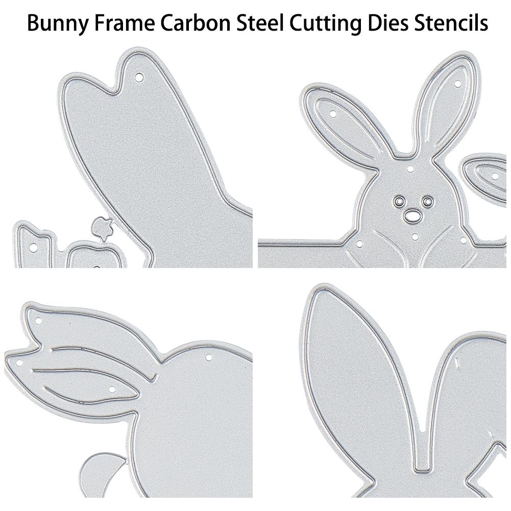 CRASPIRE 4Pcs Rabbit Metal Cutting Dies