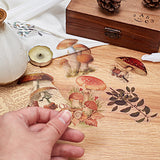 80pcs Scrapbook Stickers Set Vintage Fruit Mushroom Planner