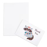 18pcs Thank You Cards and Envelopes Set Animal Theme