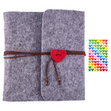 Scrapbook Photo Album Gray Felt Cover(235x250mm)