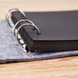 Scrapbook Photo Album Gray Felt Cover(235x250mm)