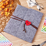 Scrapbook Photo Album Gray Felt Cover(235x250mm)