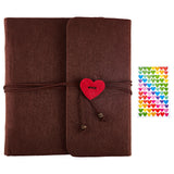 Scrapbook Photo Album Brown Felt Cover(235x250mm)