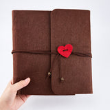 Scrapbook Photo Album Brown Felt Cover(235x250mm)