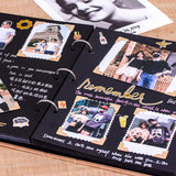 Scrapbook Photo Album Brown Felt Cover(235x250mm)