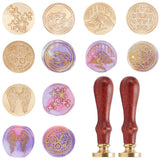 Wax Seal Stamp Heads Set(Book,Stars,Waves,Angel's Wings,Clock,Magic Plate)