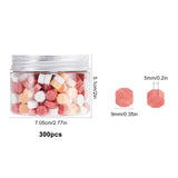 300 Pieces Sealing Wax Beads(white + red + pink)