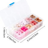 300pcs Sealing Wax Beads(Octagon, 10 Mixed Color)