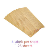 100pcs Embossed Gold Foil Certificate Seals/Thank You Stickers