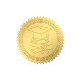 100pcs Embossed Gold Foil Certificate Seals/Graduation