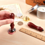 Wax Seal Stamp Blank Set for 30mm(5 Brass Heads+2 Handles)