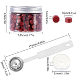 300 Pieces Sealing Wax Beads Kit(Wine Red)