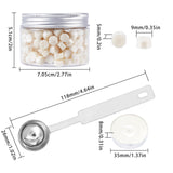 300 Pieces Sealing Wax Beads Kit(Pearl White)