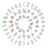 240 Pieces Scrapbook Stickers Set Tropical Plants Theme