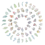240 Pieces Scrapbook Stickers Set Tropical Plants Theme