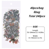 240 Pieces Scrapbook Stickers Set Tropical Plants Theme