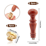 8PCS CRASPIRE Wax Seal Stamp Set(Fruit Theme)