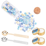 160PCS 4 Colors Sealing Wax Beads (Blue Series)