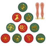 10PCS Christmas Vintage Sealing Wax Stamps