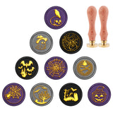 10PCS Halloween Vintage Sealing Wax Stamps