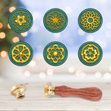 6PCS Wax Seal Stamp Set(Flower Theme)