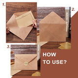 90pcs Vintage Kraft Paper And Envelopes Set