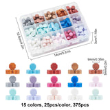 375 Pieces Wax Seal Beads (15 Colours)