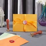 Wax Seal Stamp with Envelopes Set(Rooster & Leaf)