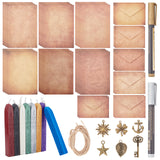8PCS Wax Seal Sticks with Envelopes and Pendants Kit(8 Colours)